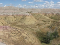 Colorful hills at Badlands NM